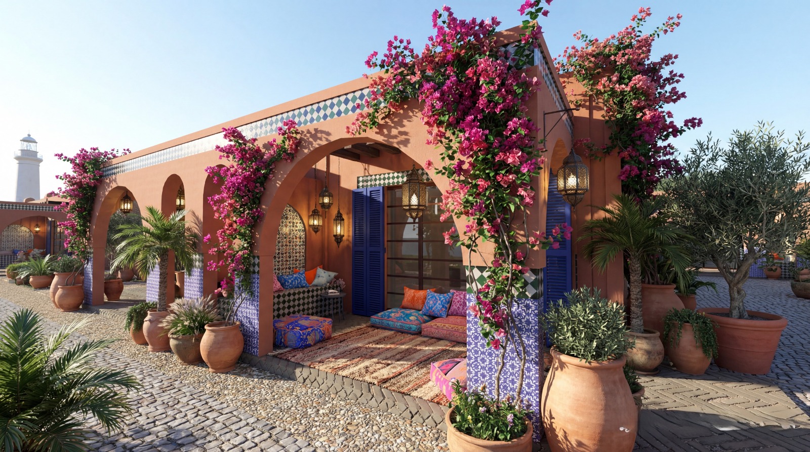 Riad arches
